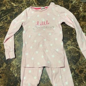 Little princess pajamas. Pink with white stars 5T